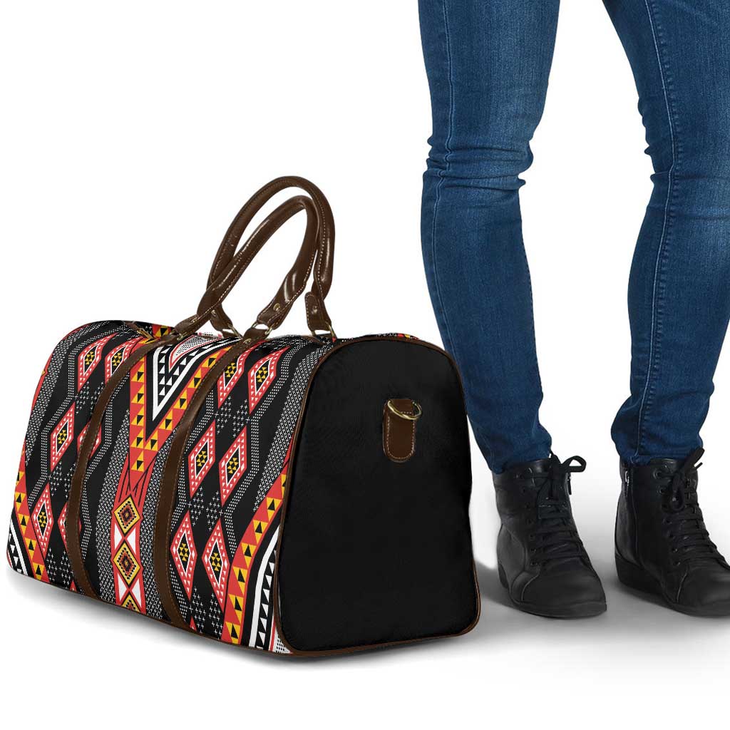 Niho Taniwha Taniko Motif Travel Bag - Aussie Hoodie