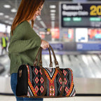 Niho Taniwha Taniko Motif Travel Bag - Aussie Hoodie