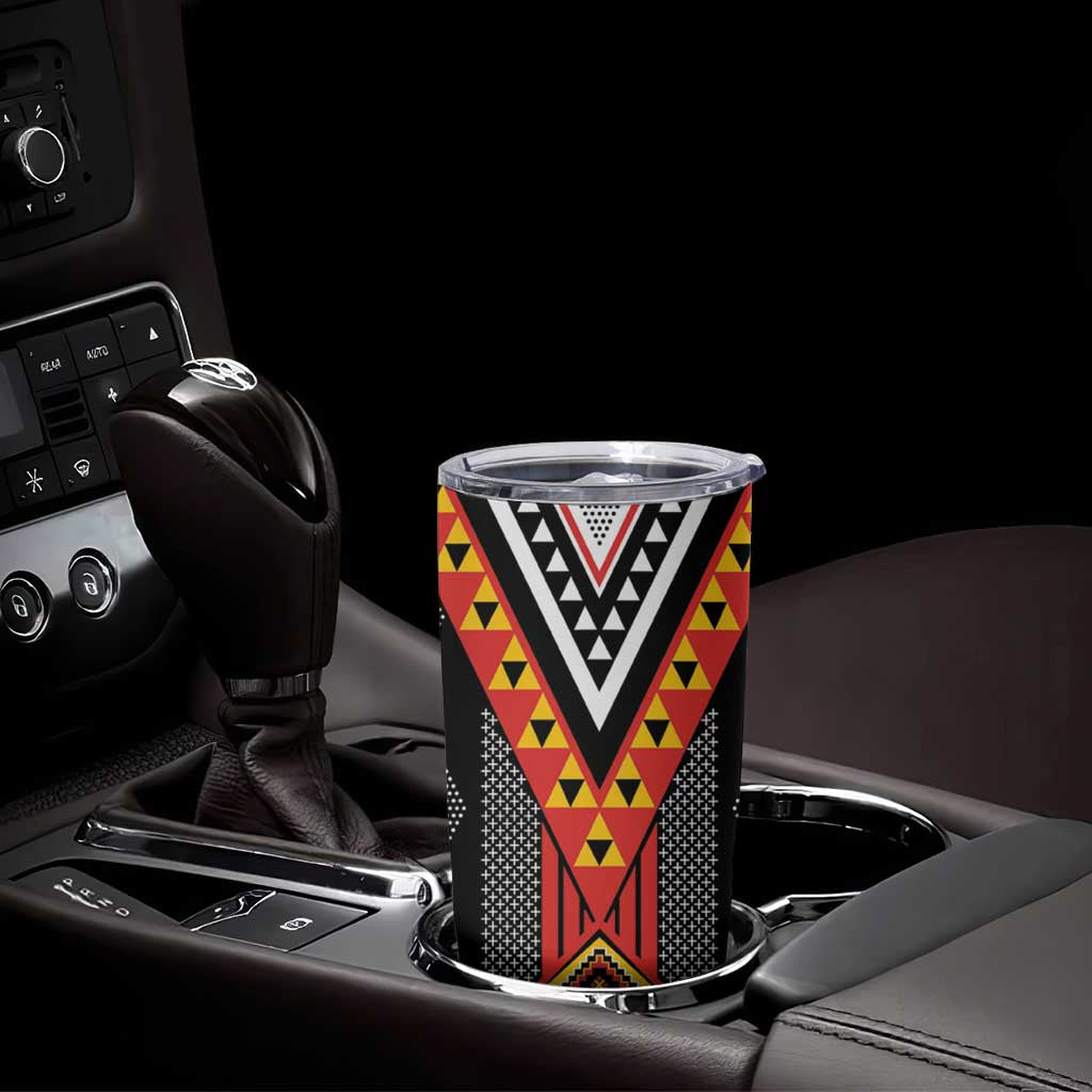 Niho Taniwha Taniko Motif Tumbler Cup