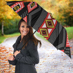 Niho Taniwha Taniko Motif Umbrella - Aussie Hoodie