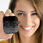 Black Taniko Kowhaiwhai Tukutuku Motif AirPods Case - Aussie Hoodie