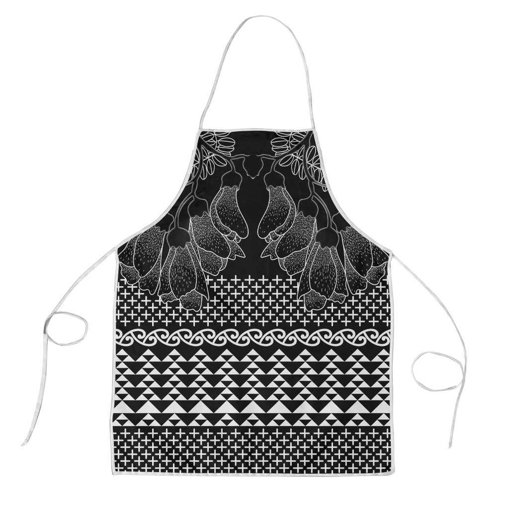 Black Taniko Kowhaiwhai Tukutuku Motif Apron - Aussie Hoodie