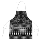 Black Taniko Kowhaiwhai Tukutuku Motif Apron - Aussie Hoodie