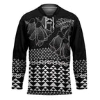 Black Taniko Kowhaiwhai Tukutuku Motif Hockey Jersey - Aussie Hoodie