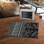 Black Taniko Kowhaiwhai Tukutuku Motif Puzzle - Aussie Hoodie