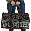 Black Taniko Kowhaiwhai Tukutuku Motif Travel Bag - Aussie Hoodie