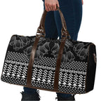Black Taniko Kowhaiwhai Tukutuku Motif Travel Bag - Aussie Hoodie