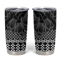 Black Taniko Kowhaiwhai Tukutuku Motif Tumbler Cup