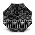 Black Taniko Kowhaiwhai Tukutuku Motif Umbrella - Aussie Hoodie
