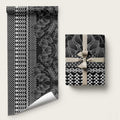 Black Taniko Kowhaiwhai Tukutuku Motif Wrapping Paper - Aussie Hoodie