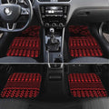 Red Taniko Kowhaiwhai Tukutuku Motif Car Mats