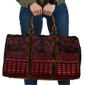 Red Taniko Kowhaiwhai Tukutuku Motif Travel Bag - Aussie Hoodie