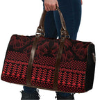 Red Taniko Kowhaiwhai Tukutuku Motif Travel Bag - Aussie Hoodie