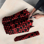 Red Taniko Kowhaiwhai Tukutuku Motif Umbrella - Aussie Hoodie