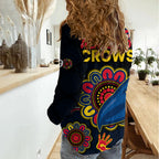 AFL Adelaide Football The Crows 1990 Aboriginal Women Casual Shirt LT9