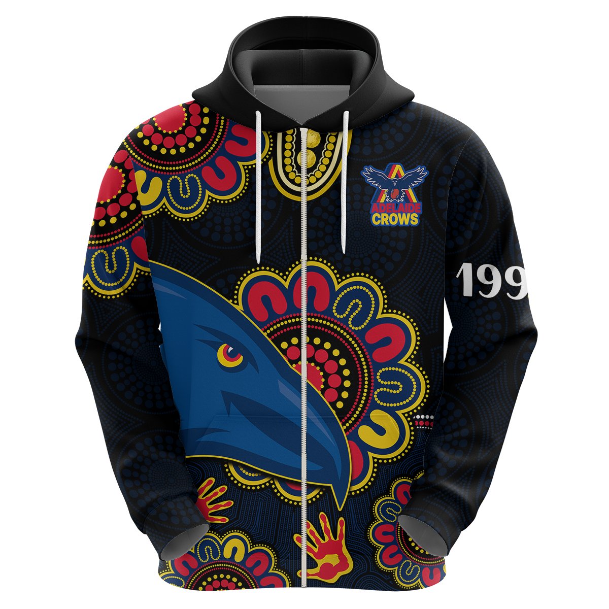 custom-personalised-afl-adelaide-football-the-crows-1990-aboriginal-hoodie