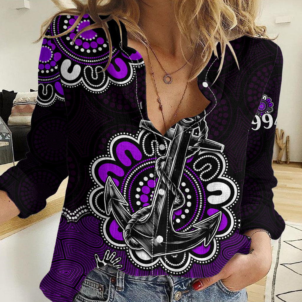 AFL Fremantle Dockers 1994 Aboriginal Women Casual Shirt LT9