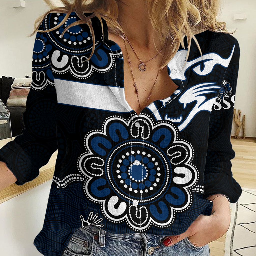 AFL Geelong Cats 1859 Aboriginal Women Casual Shirt LT9