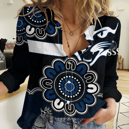 AFL Geelong Cats 1859 Aboriginal Women Casual Shirt LT9