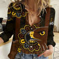 AFL Hawthorn Hawks 1902 Aboriginal Women Casual Shirt LT9