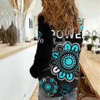AFL Port Adelaide Power 1870 Aboriginal Women Casual Shirt LT9