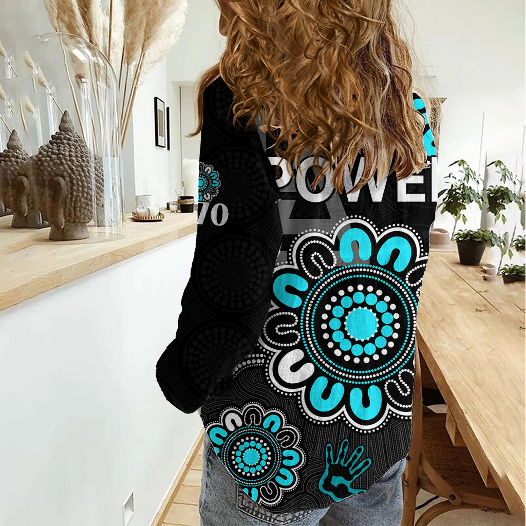 AFL Port Adelaide Power 1870 Aboriginal Women Casual Shirt LT9