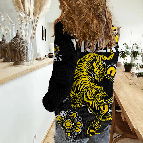 AFL Richmond Tigers 1885 Aboriginal Women Casual Shirt LT9