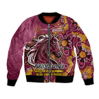 Personalised Broncos NAIDOC Week 2024 Bomber Jacket Aboriginal Fire Burning Sparks