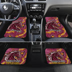 Personalised Broncos NAIDOC Week 2024 Car Mats Aboriginal Fire Burning Sparks