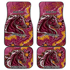Personalised Broncos NAIDOC Week 2024 Car Mats Aboriginal Fire Burning Sparks