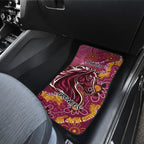 Personalised Broncos NAIDOC Week 2024 Car Mats Aboriginal Fire Burning Sparks