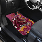 Personalised Broncos NAIDOC Week 2024 Car Mats Aboriginal Fire Burning Sparks