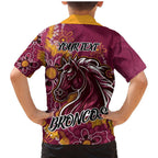 Personalised Broncos NAIDOC Week 2024 Family Matching Mermaid Dress and Hawaiian Shirt Aboriginal Fire Burning Sparks