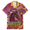 Personalised Broncos NAIDOC Week 2024 Family Matching Mermaid Dress and Hawaiian Shirt Aboriginal Fire Burning Sparks