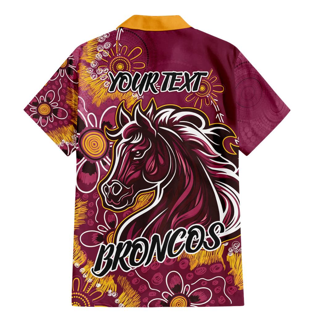 Personalised Broncos NAIDOC Week 2024 Family Matching Mermaid Dress and Hawaiian Shirt Aboriginal Fire Burning Sparks