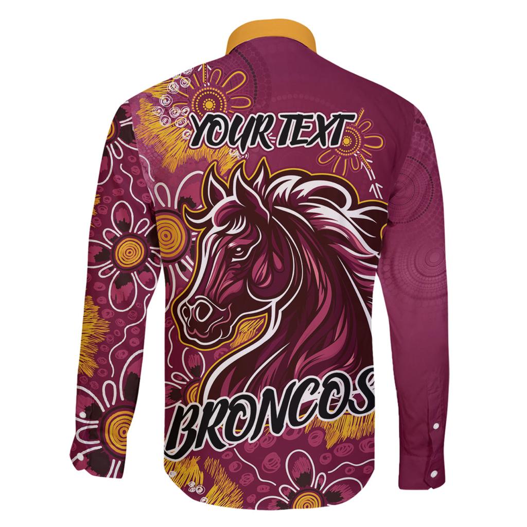 Personalised Broncos NAIDOC Week 2024 Family Matching Mermaid Dress and Hawaiian Shirt Aboriginal Fire Burning Sparks