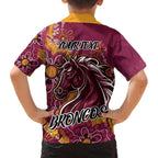 Personalised Broncos NAIDOC Week 2024 Family Matching Summer Maxi Dress and Hawaiian Shirt Aboriginal Fire Burning Sparks