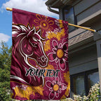 Personalised Broncos NAIDOC Week 2024 Garden Flag Aboriginal Fire Burning Sparks