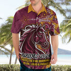 Personalised Broncos NAIDOC Week 2024 Hawaiian Shirt Aboriginal Fire Burning Sparks