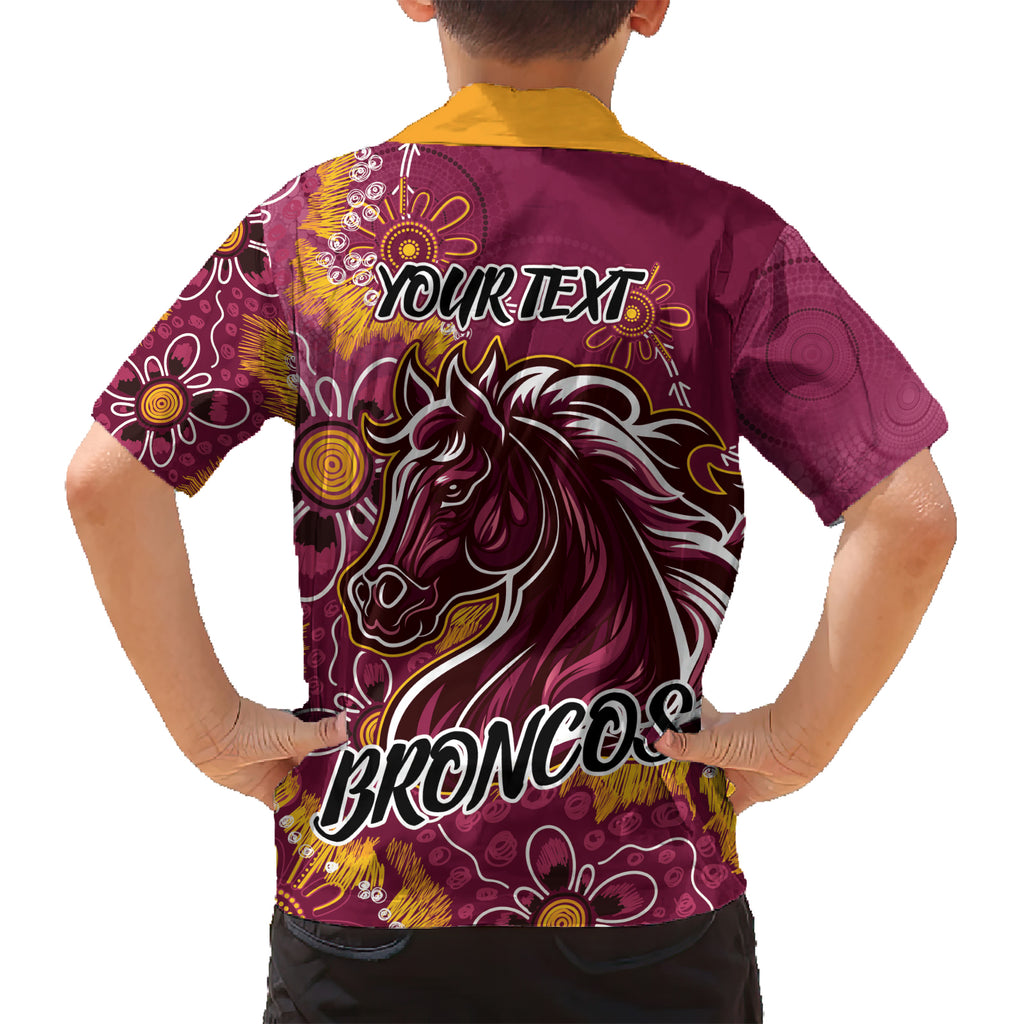 Personalised Broncos NAIDOC Week 2024 Hawaiian Shirt Aboriginal Fire Burning Sparks