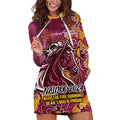 Personalised Broncos NAIDOC Week 2024 Hoodie Dress Aboriginal Fire Burning Sparks