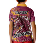 Personalised Broncos NAIDOC Week 2024 Kid Polo Shirt Aboriginal Fire Burning Sparks