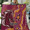 Personalised Broncos NAIDOC Week 2024 Quilt Aboriginal Fire Burning Sparks