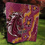 Personalised Broncos NAIDOC Week 2024 Quilt Aboriginal Fire Burning Sparks