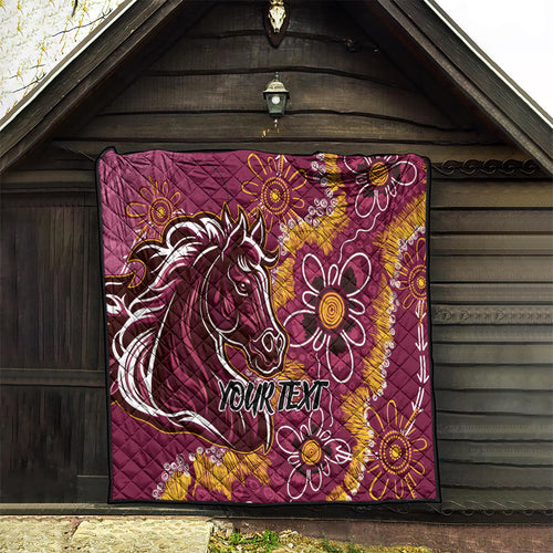 Personalised Broncos NAIDOC Week 2024 Quilt Aboriginal Fire Burning Sparks