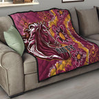 Personalised Broncos NAIDOC Week 2024 Quilt Aboriginal Fire Burning Sparks