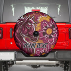 Personalised Broncos NAIDOC Week 2024 Spare Tire Cover Aboriginal Fire Burning Sparks