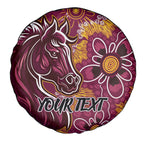 Personalised Broncos NAIDOC Week 2024 Spare Tire Cover Aboriginal Fire Burning Sparks
