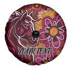 Personalised Broncos NAIDOC Week 2024 Spare Tire Cover Aboriginal Fire Burning Sparks