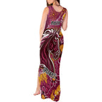 Personalised Broncos NAIDOC Week 2024 Tank Maxi Dress Aboriginal Fire Burning Sparks